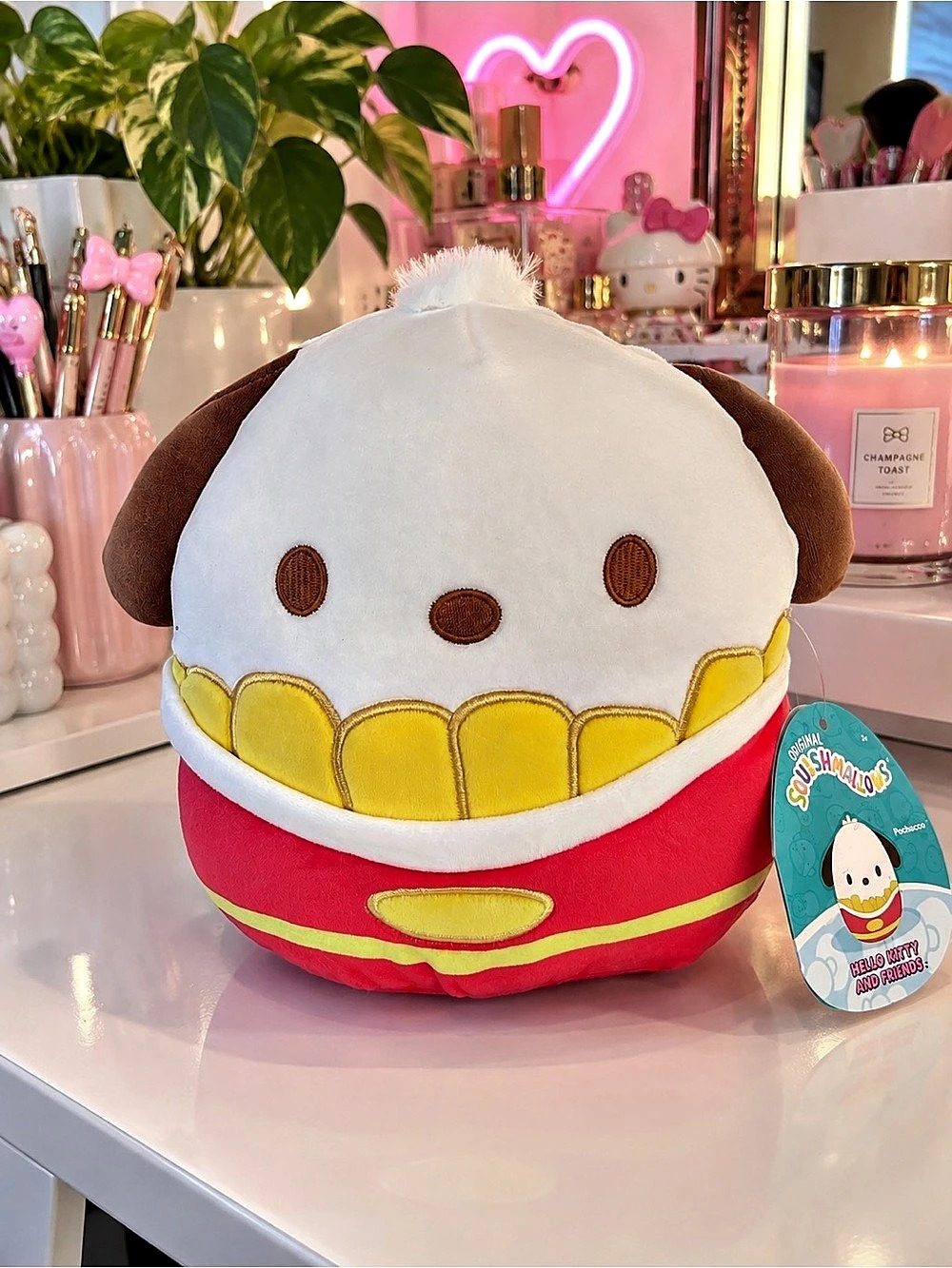 Squishmallows Sanrio Hello Kitty and Friends Pochacco French Fries Plush Sanrio